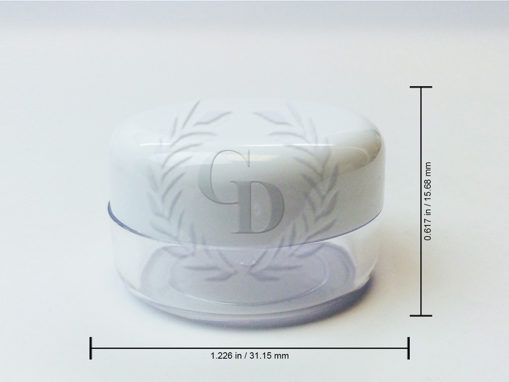 1000Pcs 5g White Cosmetic Empty Jar Pot Eyeshadow Makeup Face Cream Lip Balm 5ml