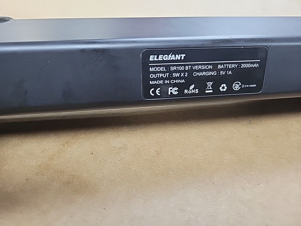 Elegant SR100 Bluetooth Portable Soundbar Speaker