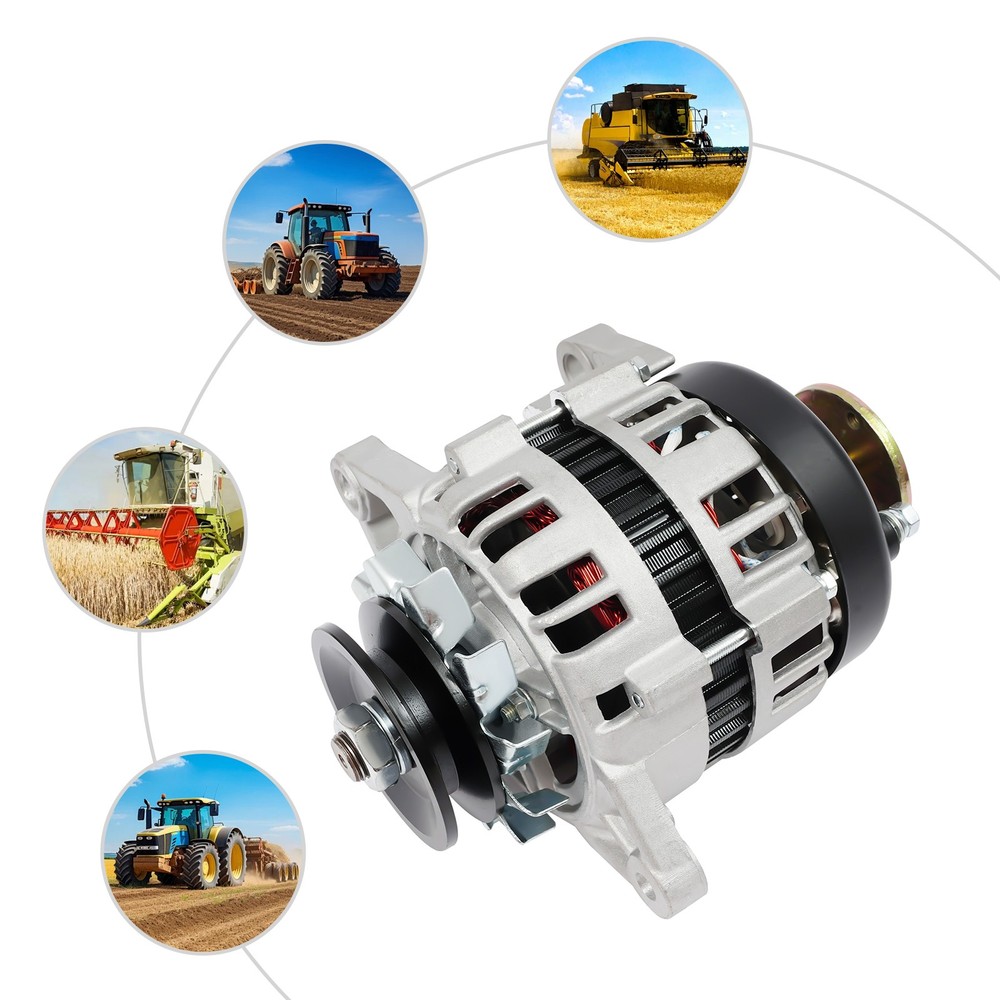 2000W Permanent Magnet Synchronous Generator DC 24V Dual Wheel Generator Copper