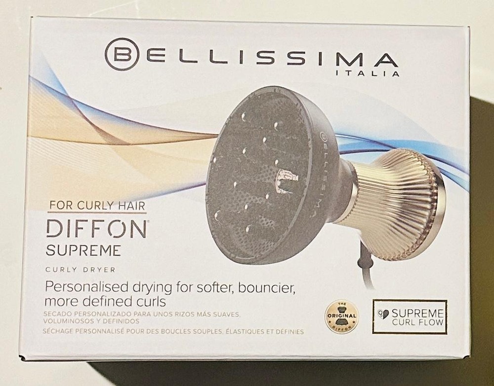 Bellissima Diffon Supreme Diffuser & Curly Hair Dryer - XL Diffuser for Long Wav