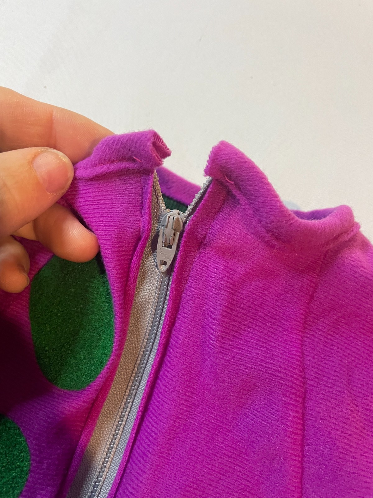 Vintage Barney Costume Boy Girl 1 To 2 Years Toddler Dinosaur Purple