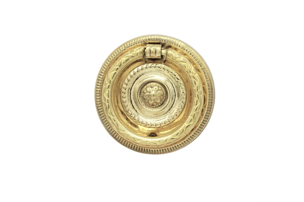 Single Post Drawer Pull Sheraton Pull Furniture Drawer Pull Cabinet Pull Brass