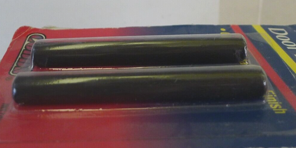 Black Anti-Theft Universal Door Lock Knobs 3" by Cobbs - NOS NEW