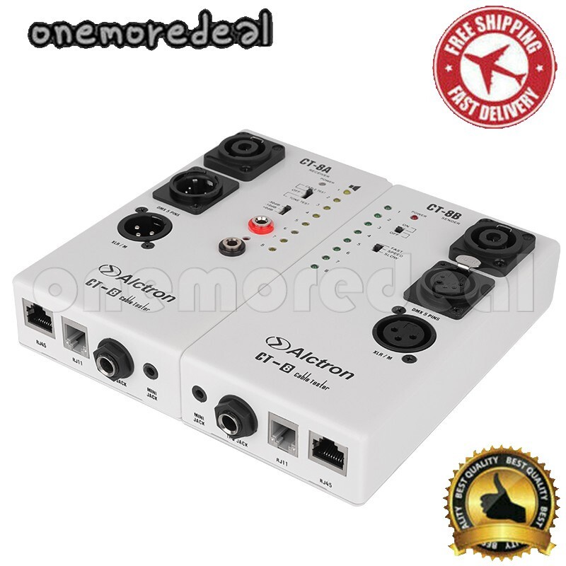 Alctron CT-8 Multi-Purpose Audio Cable Tester for Network Engineering Wire Test