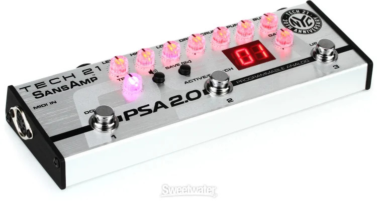 Tech 21 SansAmp PSA 2.0 Programmable Instrument Preamp Pedal