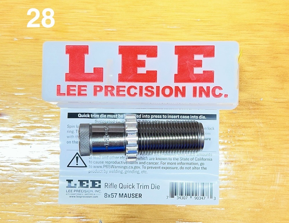 Lee Precision Rifle Quick Trim Die 8x57 Mauser Case Trimmer