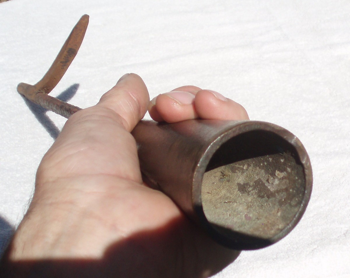 1700' ? BRONZE IRON EARLY HISTORIC PRIMITIVE ANTIQUE WHALING WHALE HARPOON SPEAR