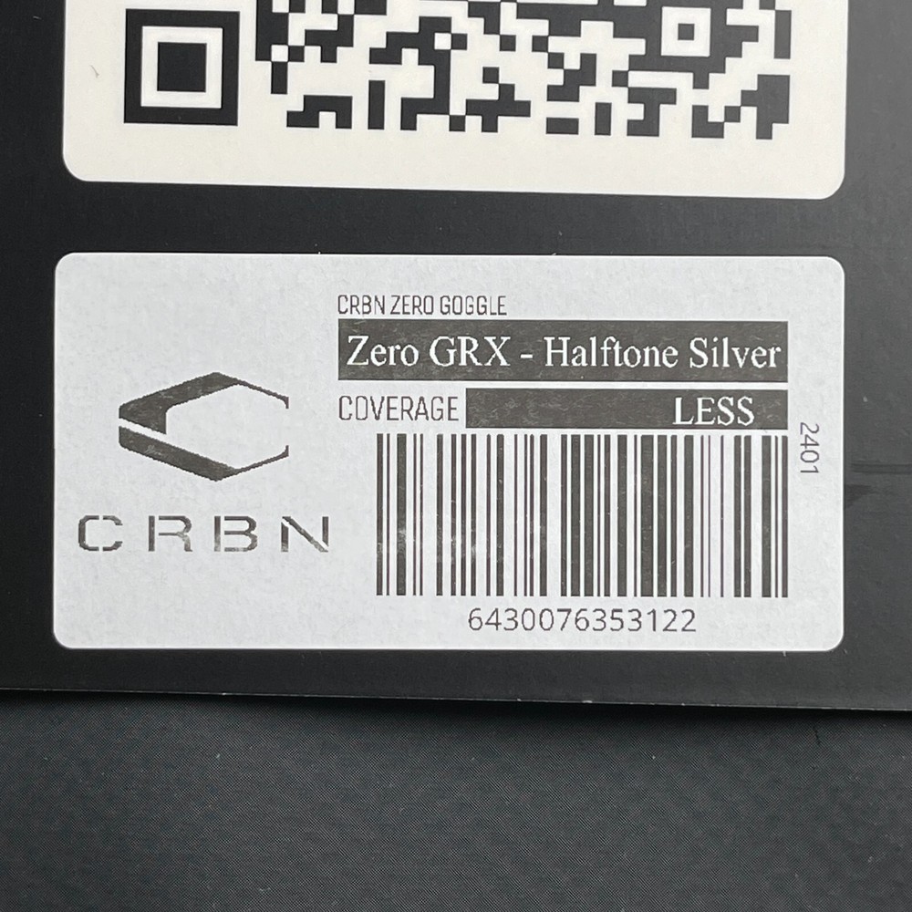 NEW Carbon CRBN Zero GRX Paintball Mask (Less Coverage) - Halftone Silver