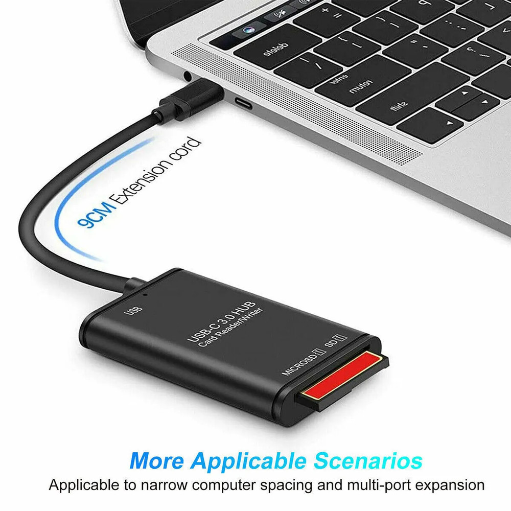 USB C to SD Card Reader Writer OTG Adapter USB 3.0 Micro SD Memory Card Reader