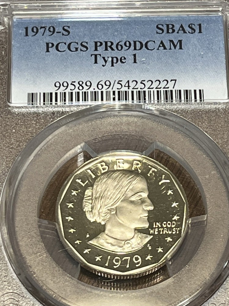 1979-S PCGS PR69DCAM Type 1 Susan B. Anthony Dollar Proof