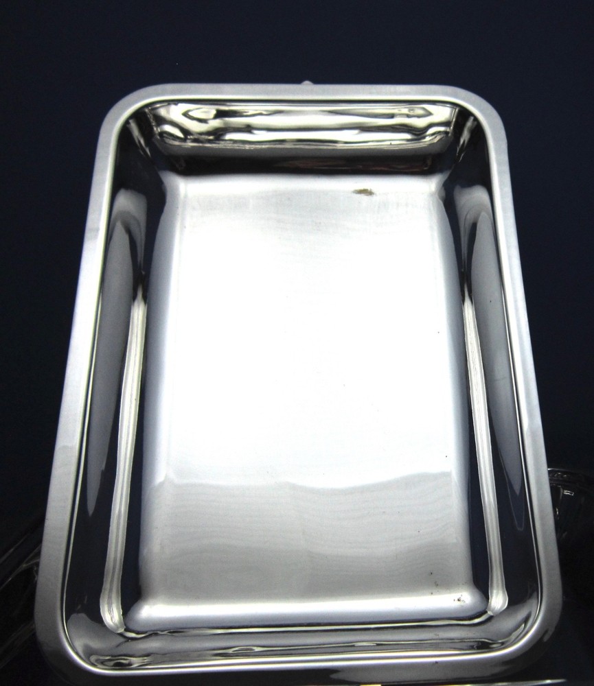 SILVER PLATE SERVING DISH ENTREE / BUFFET TRAY SILVER SERVICE