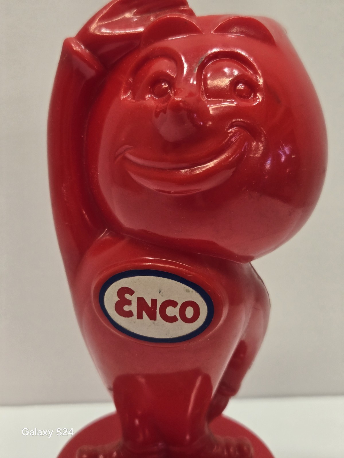 Vintage Esso/Enco Oil Gas Mr Drip Plastic Coin Bank Very Gd Condition Org Owner