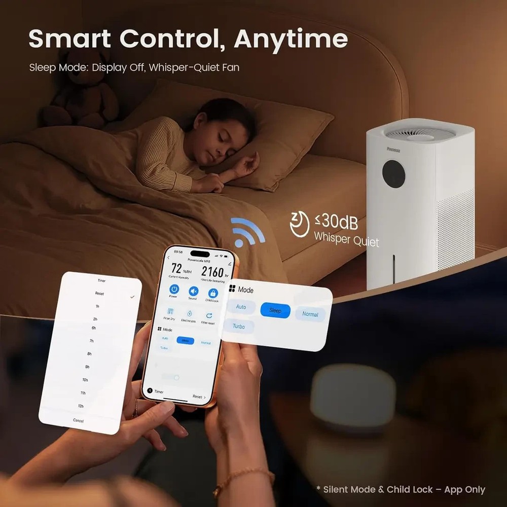 Smart Humidifier - Powerscale MF6 - WiFi & Mist-Free (Mistless) - RARE & NEW