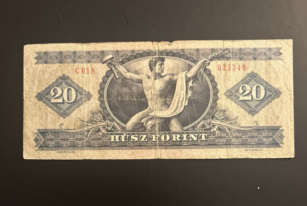 Hungarian Banknote 20 Forint 1980