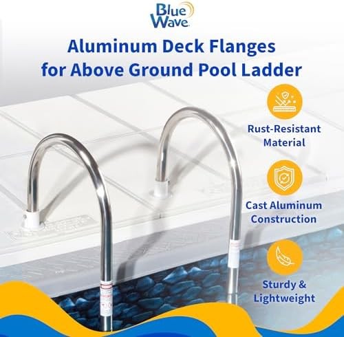 Aluminum Deck Flanges for Pool Ladder Pair