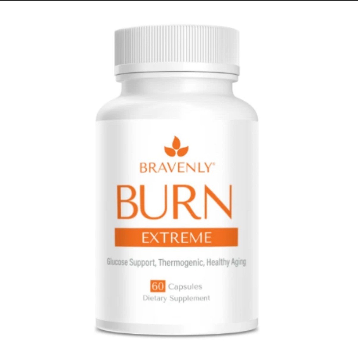 Bravenly BURN Extreme, Glucose Support Thermogenic Aging Weight 60 Capsules NEW.