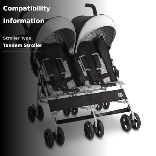 Jeep Scout Double Stroller - Charcoal Galaxy, Lightweight, Easy-Fold