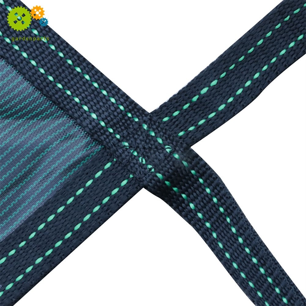 Pool Safety Cover For 16x32ft Rectangular with 4x8ft Center End Step Green Mesh