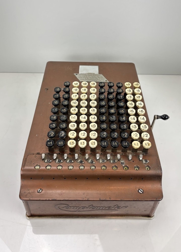 Antique Comptometer Mechanical Calculator – Felt & Tarrant 1914–1920 Adding Mach