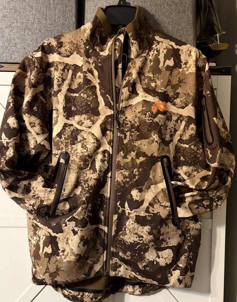 First Lite North Branch Jacket Cipher Camo Mens Medium Outer Layer Hunting