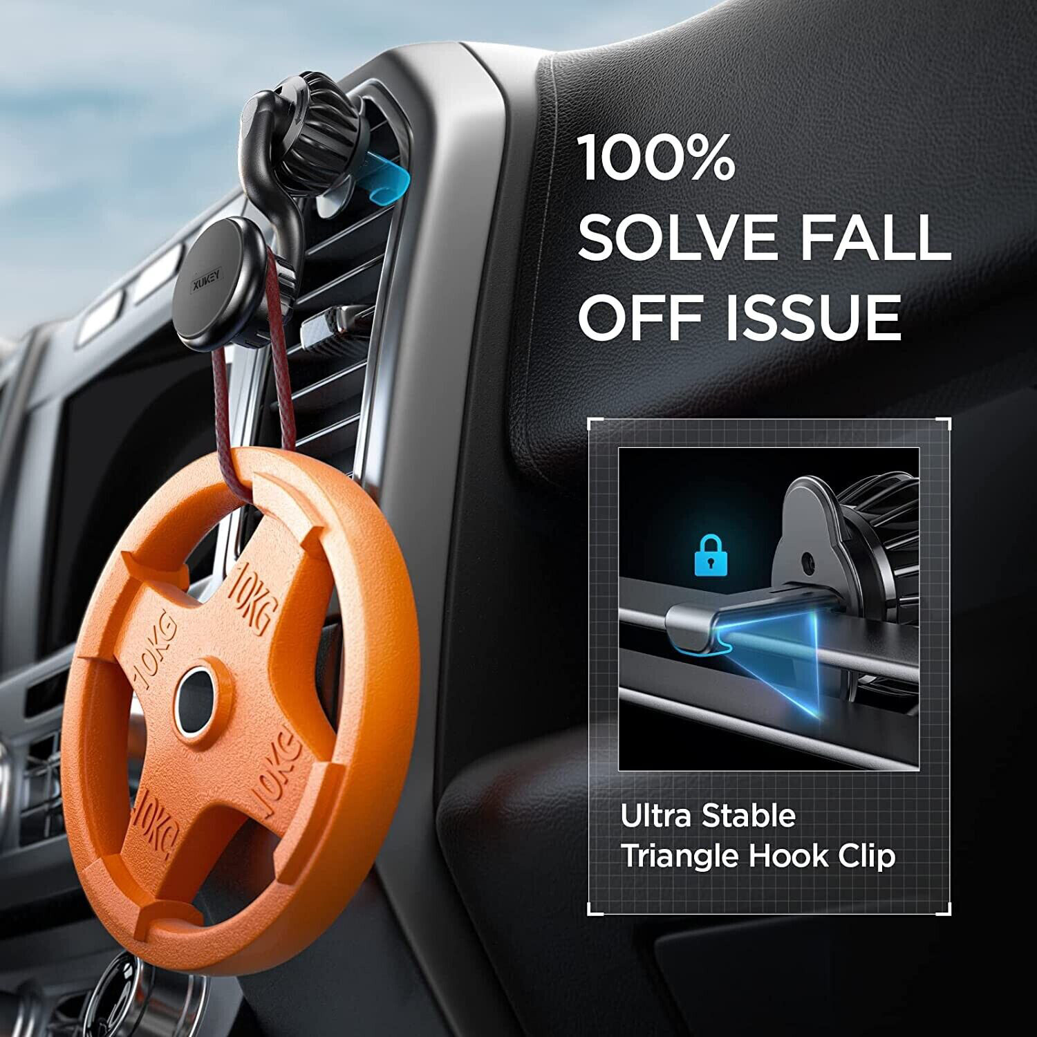 Universal Magnetic 360° Rotation Air Vent Car Mount Dashboard Phone Holder Truck