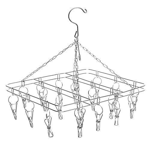 SQUARE HANGING WIRE DISPLAY RACK 20 METAL CLIP ONS display flags tshirts ECT