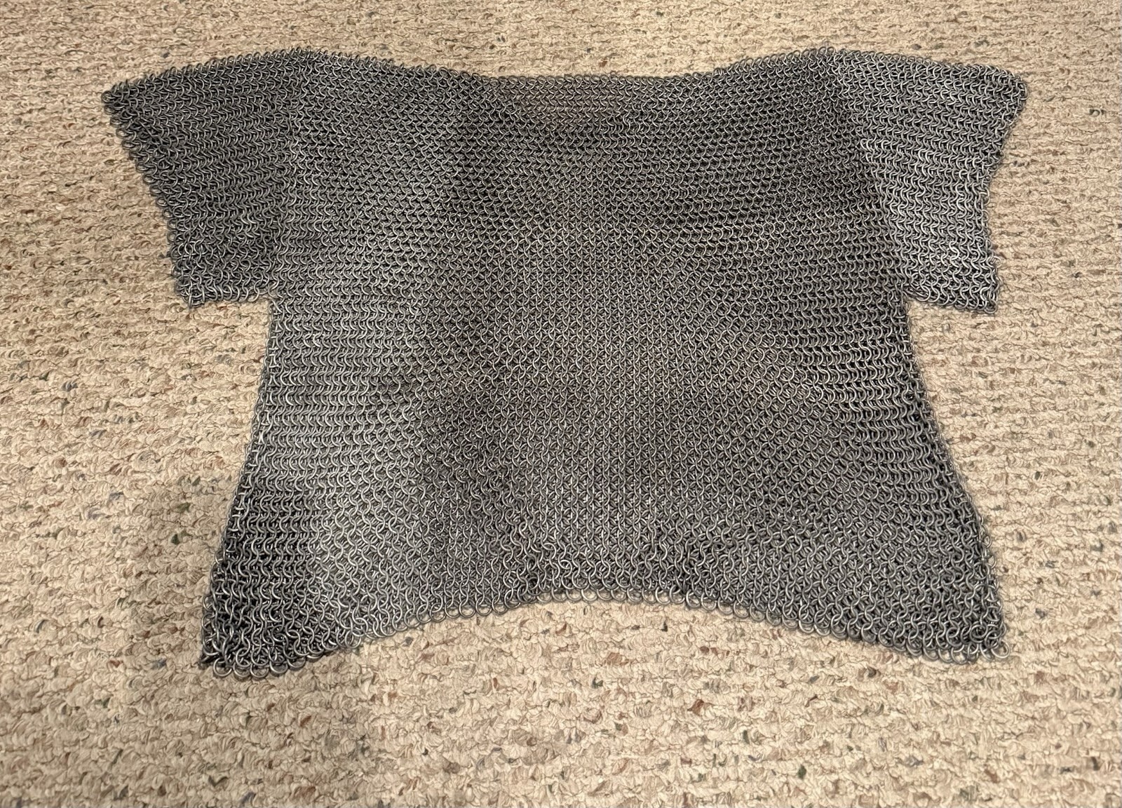 Medieval Chainmail Shirt Butted Rings Steel Chain Armor Fast Shipping