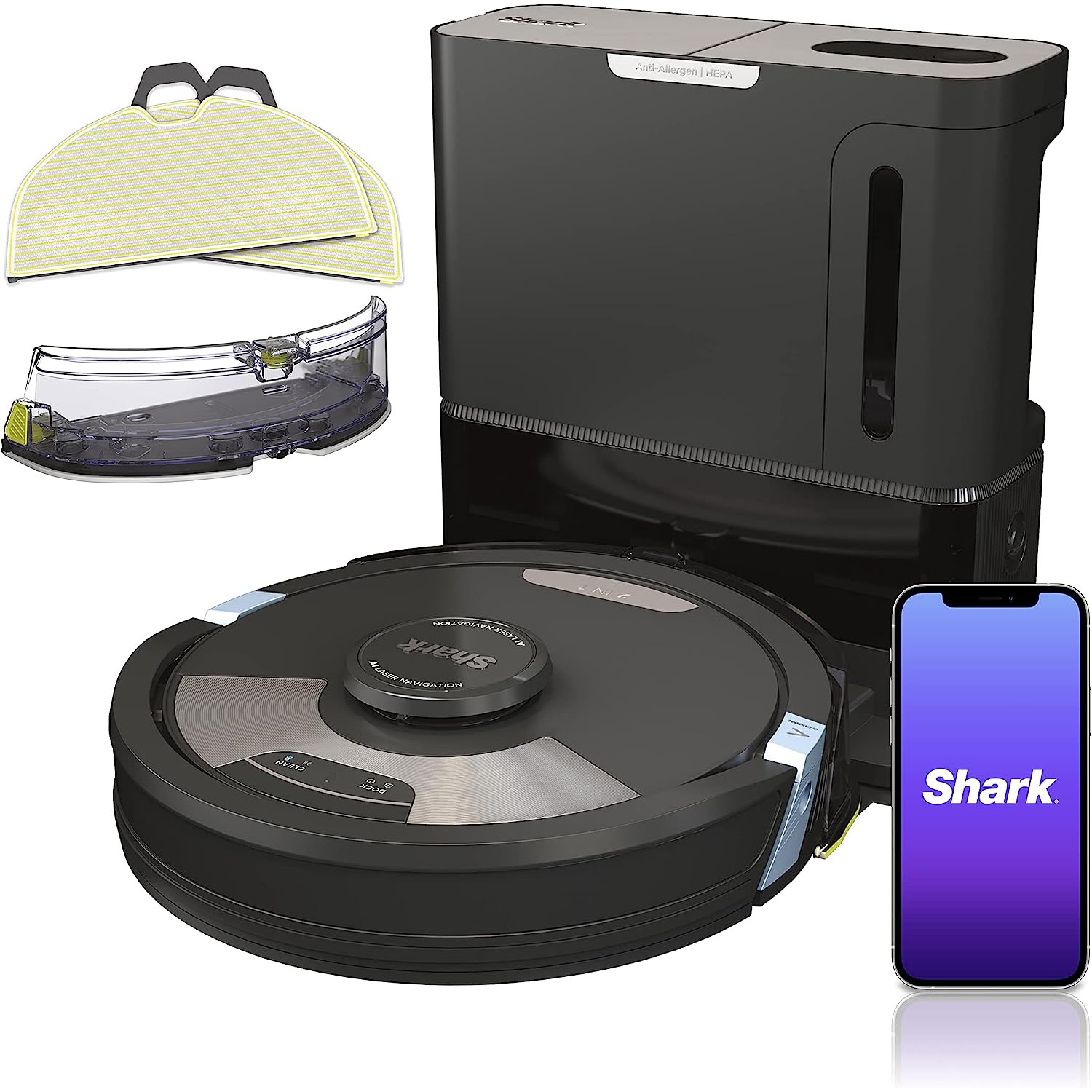 Shark AI Ultra 2-in-1 Robot Vacuum Mop w/ XL HEPA Self-Empty Base -RV2610WA