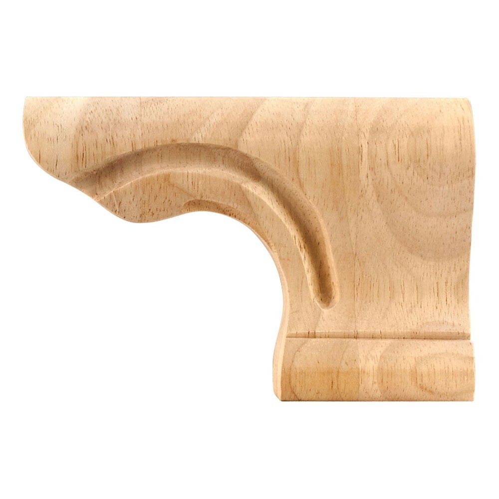 ONE- 6" x 1-1/8" Thick  x 4"Tall-  Pedestal Foot Right