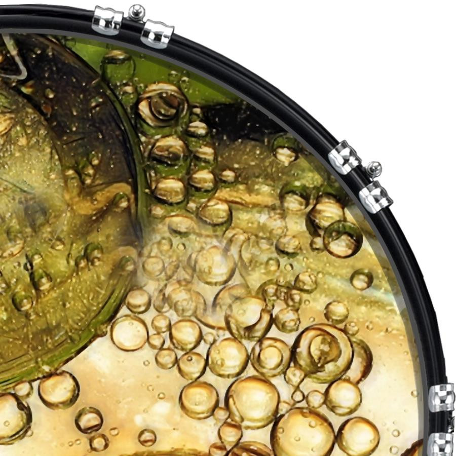 20" Custom Bass Kick Drum Front Head Skin Graphical Bubbles 4