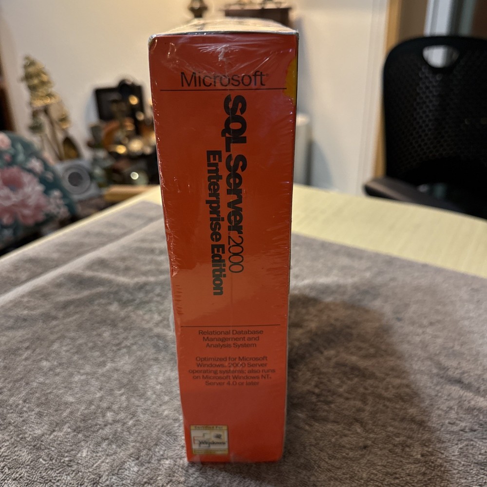 Microsoft SQL Server 2000, SKU 810-00961, Sealed Retail Box, 1-Processor License