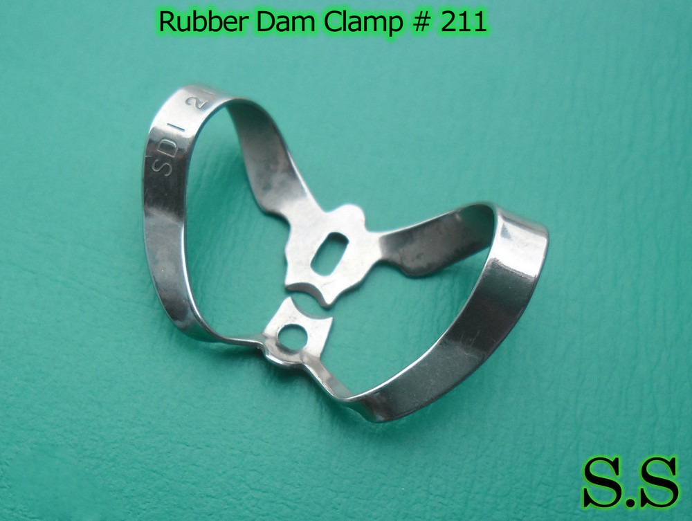 6 Pcs Endodontic Rubber Dam Clamp # 211