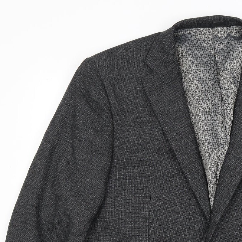 NEXT Mens Grey Wool Blend Blazer Size L