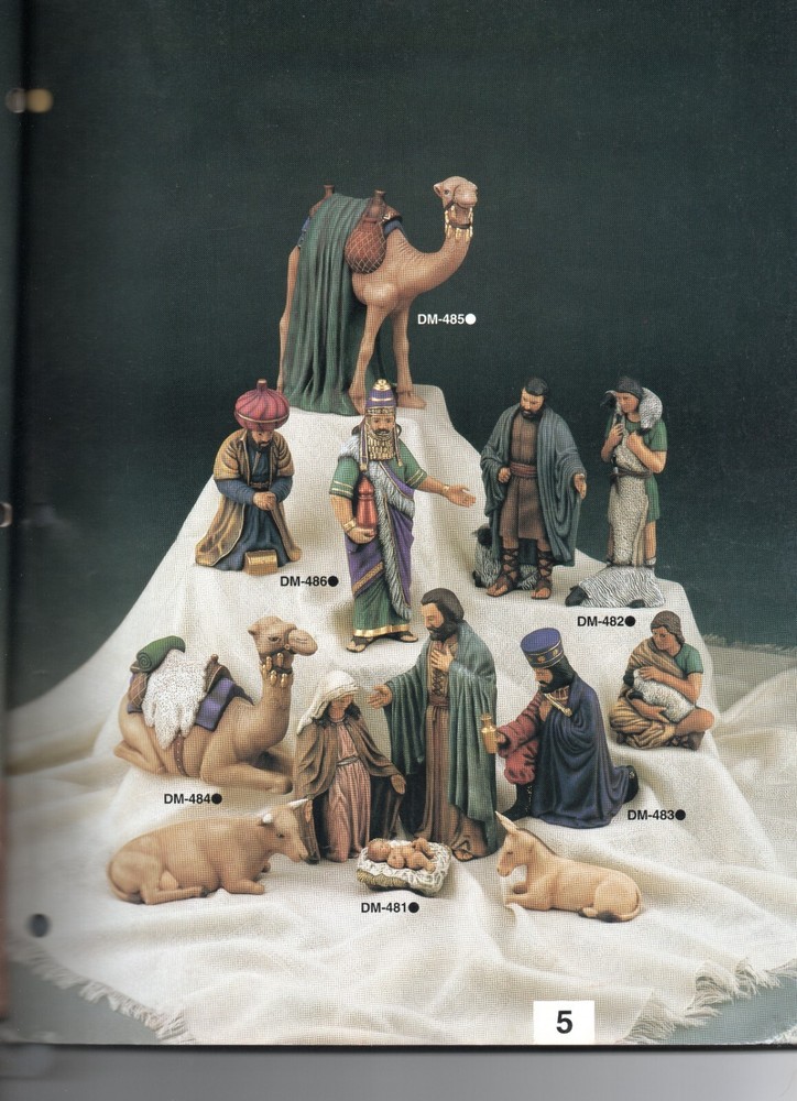 Ceramic Bisque Large Duncan Nativity Set Ready to Paint