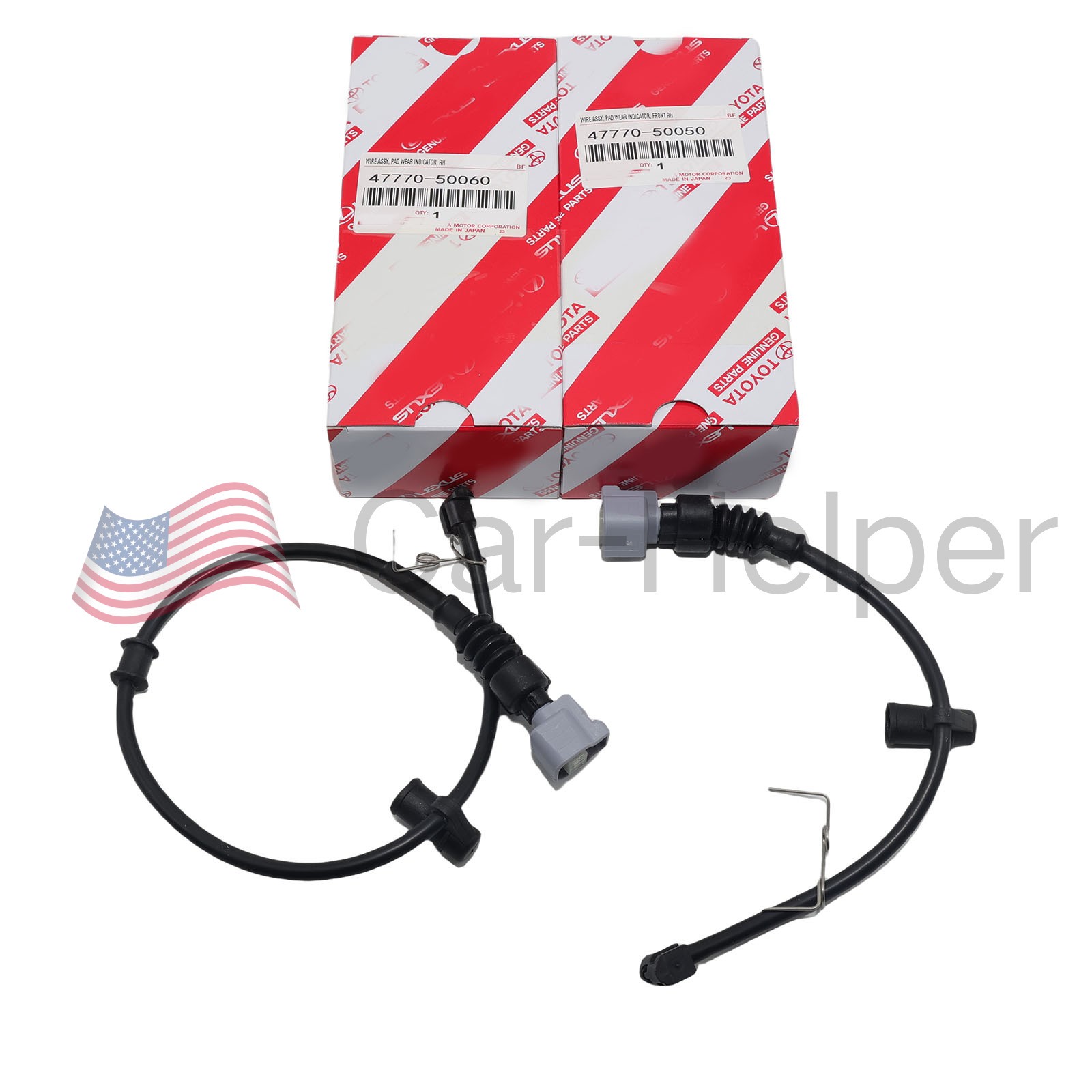 OEM 4777050050 4777050060 2Pcs Front and Rear Brake Pad Sensor For Lexus LS430