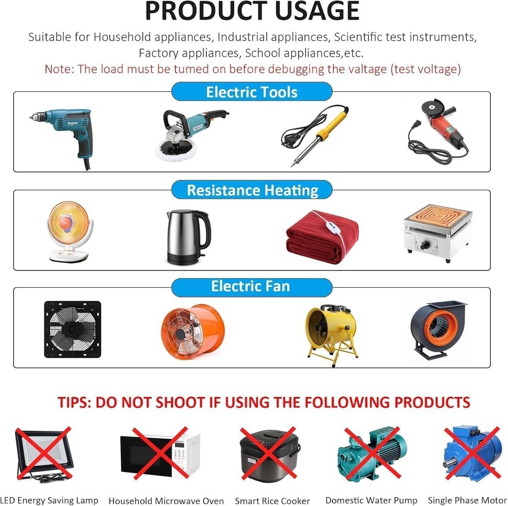 AC Motor Speed Controller 120V 15A Max Electronic Fan Speed Controller Variab...