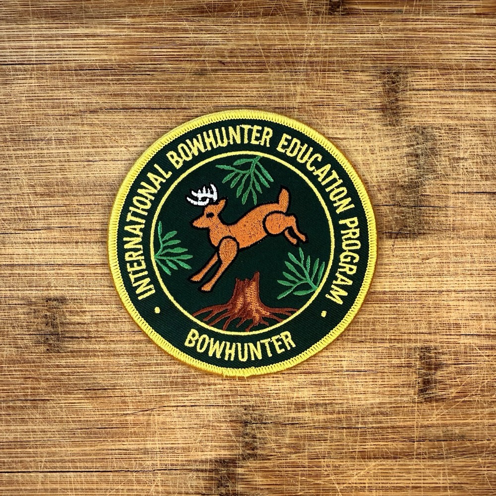 International Bowhunter Education Program Patch 4in Bowhunter Round Embroidered