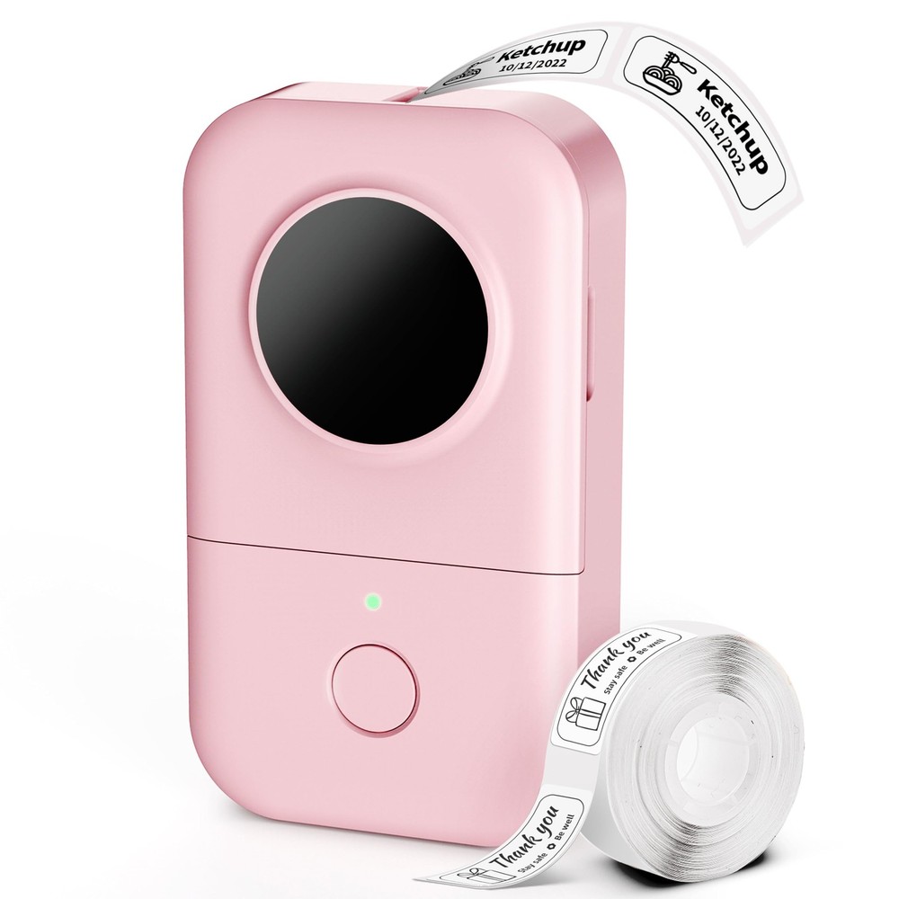 Phomemo Label Maker Machine, D30 Portable Handheld Mini Maker, Pink