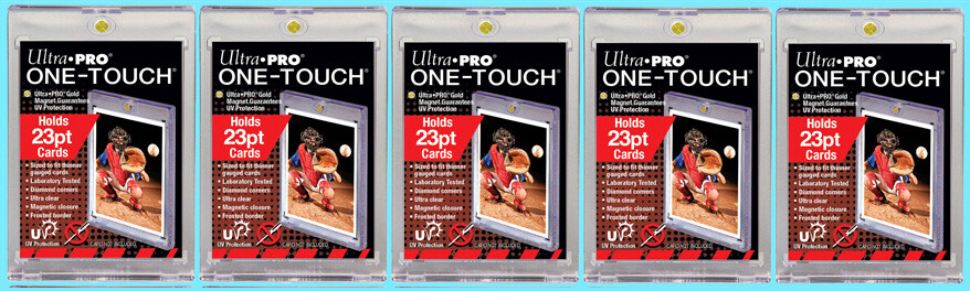 5 Ultra Pro 23pt One Touch Magnetic UV Safe Card Holder Display Case Pokemon
