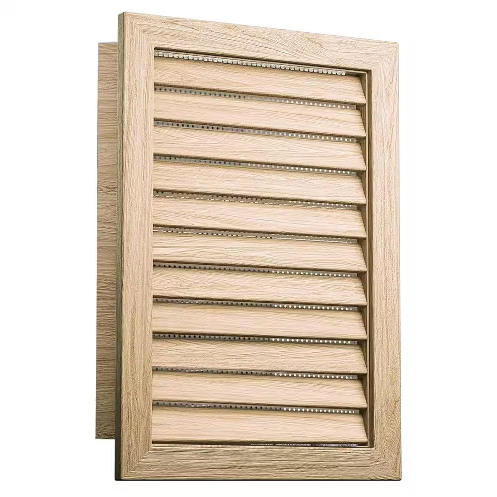 12 X 18 Wood Gable Vent Replaceable Mesh Paintable Finish Smooth Surface Ideal f