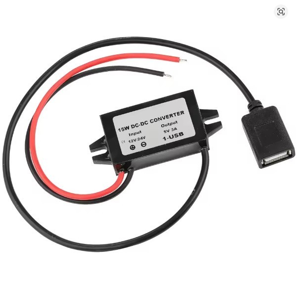 DC-DC 12V To 5V Converter Step Down Module USB Output Power Adapter Waterproof
