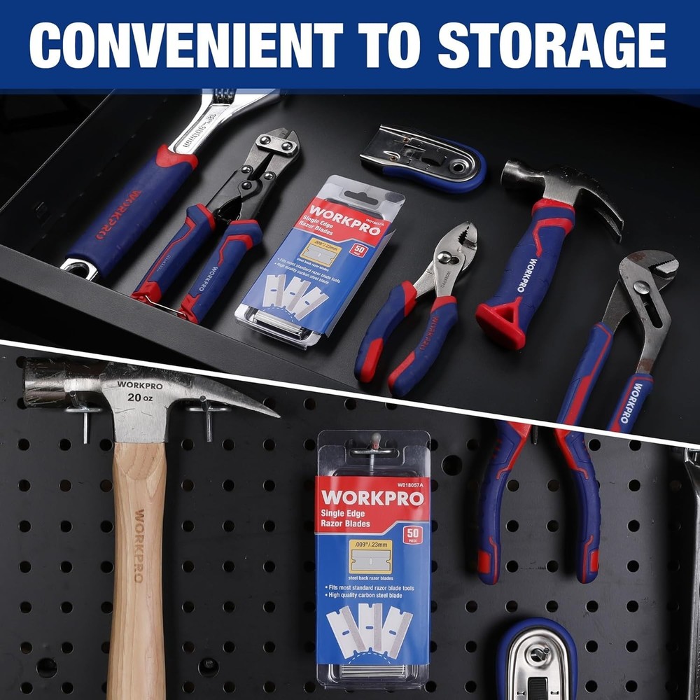 Durable 50-Pack Industrial Scraper Razor Blades – Sharp & Long-Lasting Edges