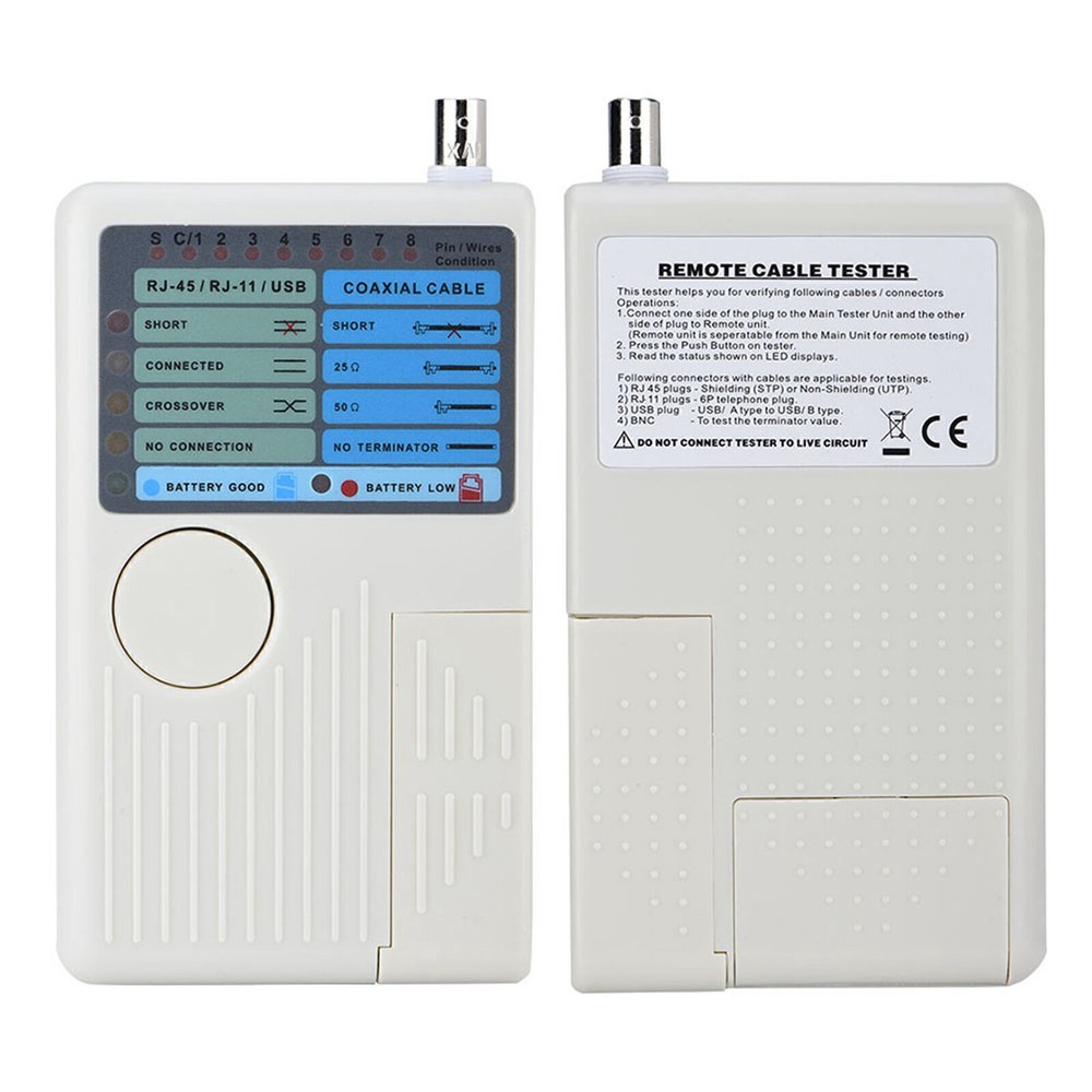 RJ45 / RJ11 / USB / BNC Network Tester LAN Cable Tracker Detector