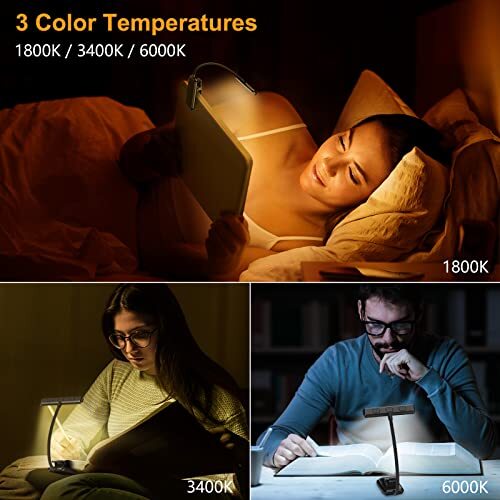 Gritin 19 LED Rechargeable Book Light for Reading in Bed with Memory Function...