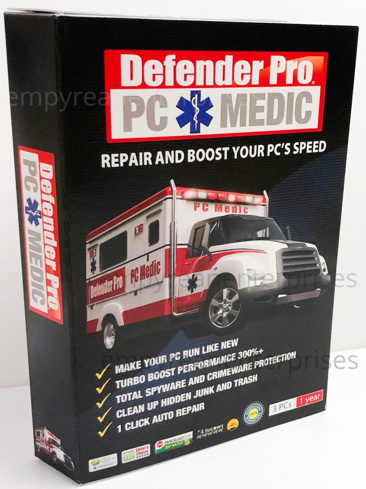 Defender Pro 2012 PC Medic 2012 Computer Security - Windows NEW in Box