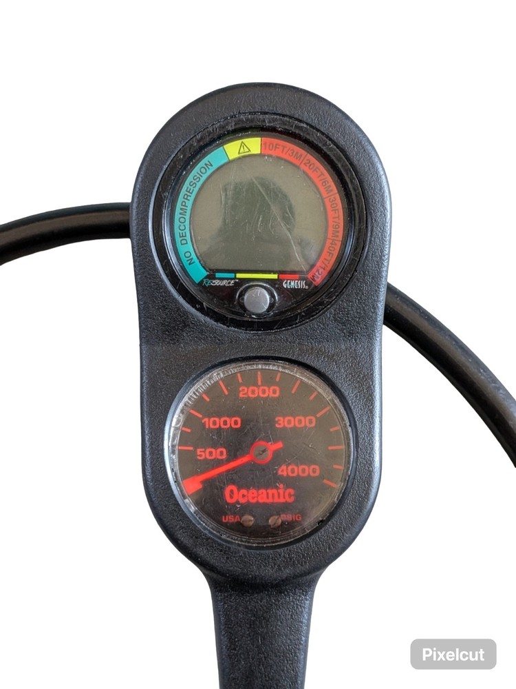 Dive computer Genesis ReSource and pressure Gauge In Console UNTESTED