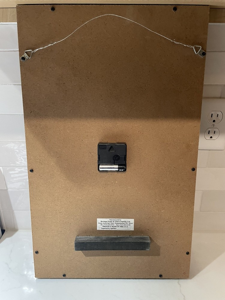 Skoal 21.5"x13" Hanging Clock - Clock Needs Replaced