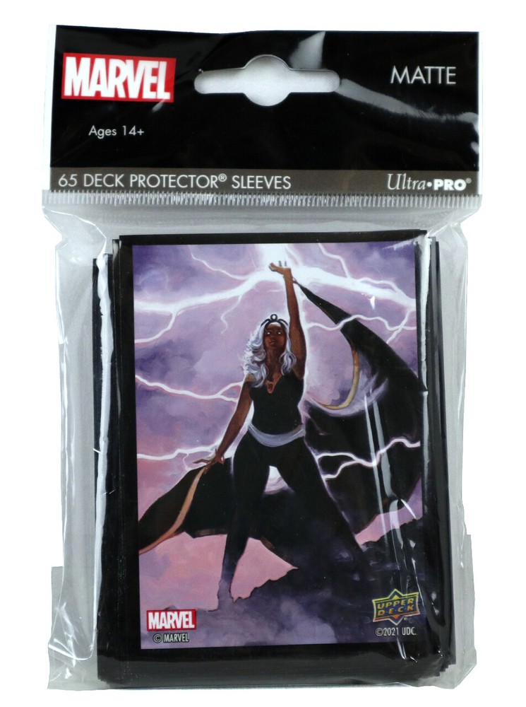 Upper Deck Marvel Deck Protector Collectible Card Sleeves Storm X-Men 65 Count