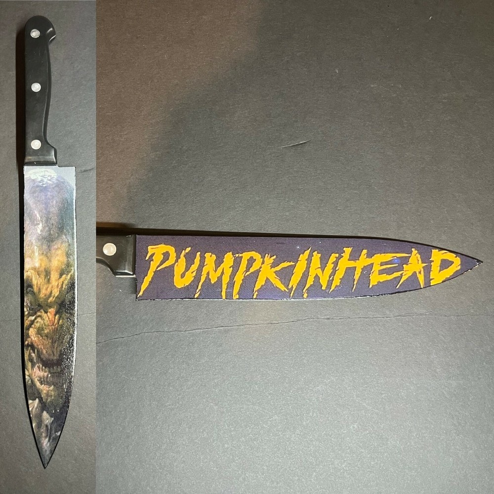 Pumpkinhead 1988 Kitchen Knife With Sublimated Stand