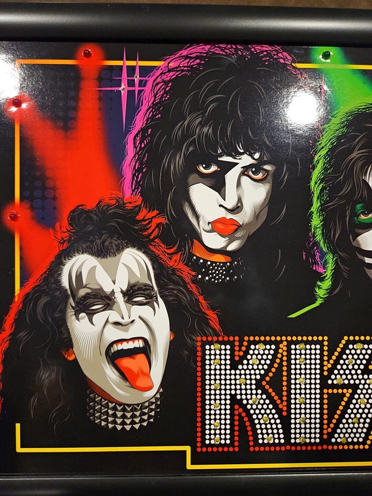 Kiss Catalog Led Lighted Artwork 2004 AUCION Signature Network Collectible
